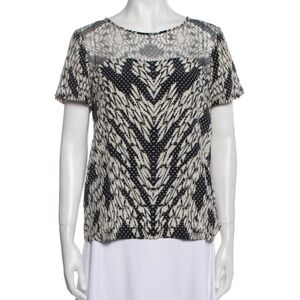 DIANE VON FURSTENBERG Printed Scoop Neck T-Shirt